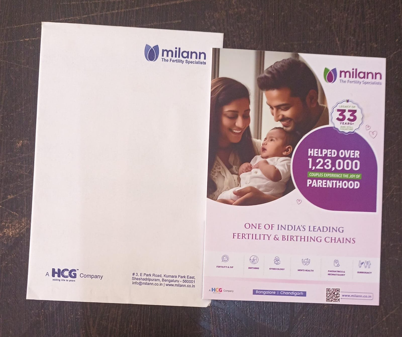 Printed brochure and leaflet samples