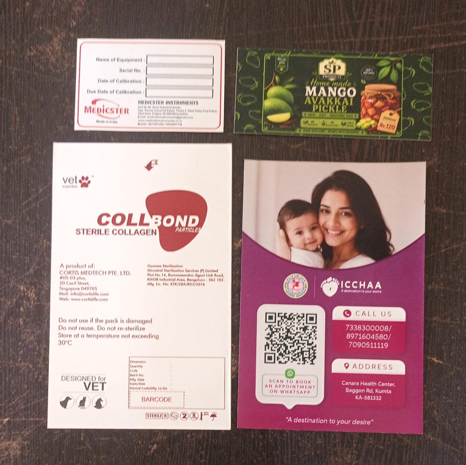 Colourful promotional flyers and printed marketing materials